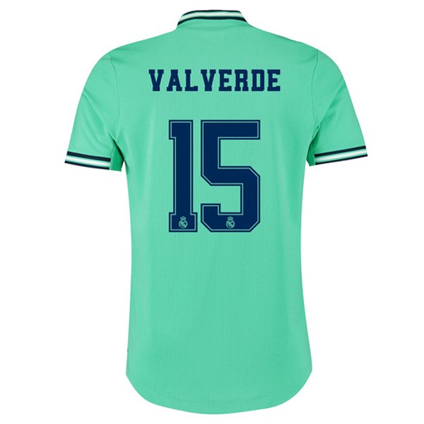 Trikot Real Madrid NO.15 Valverde Ausweich 2019-20 Grün Fussballtrikots Günstig